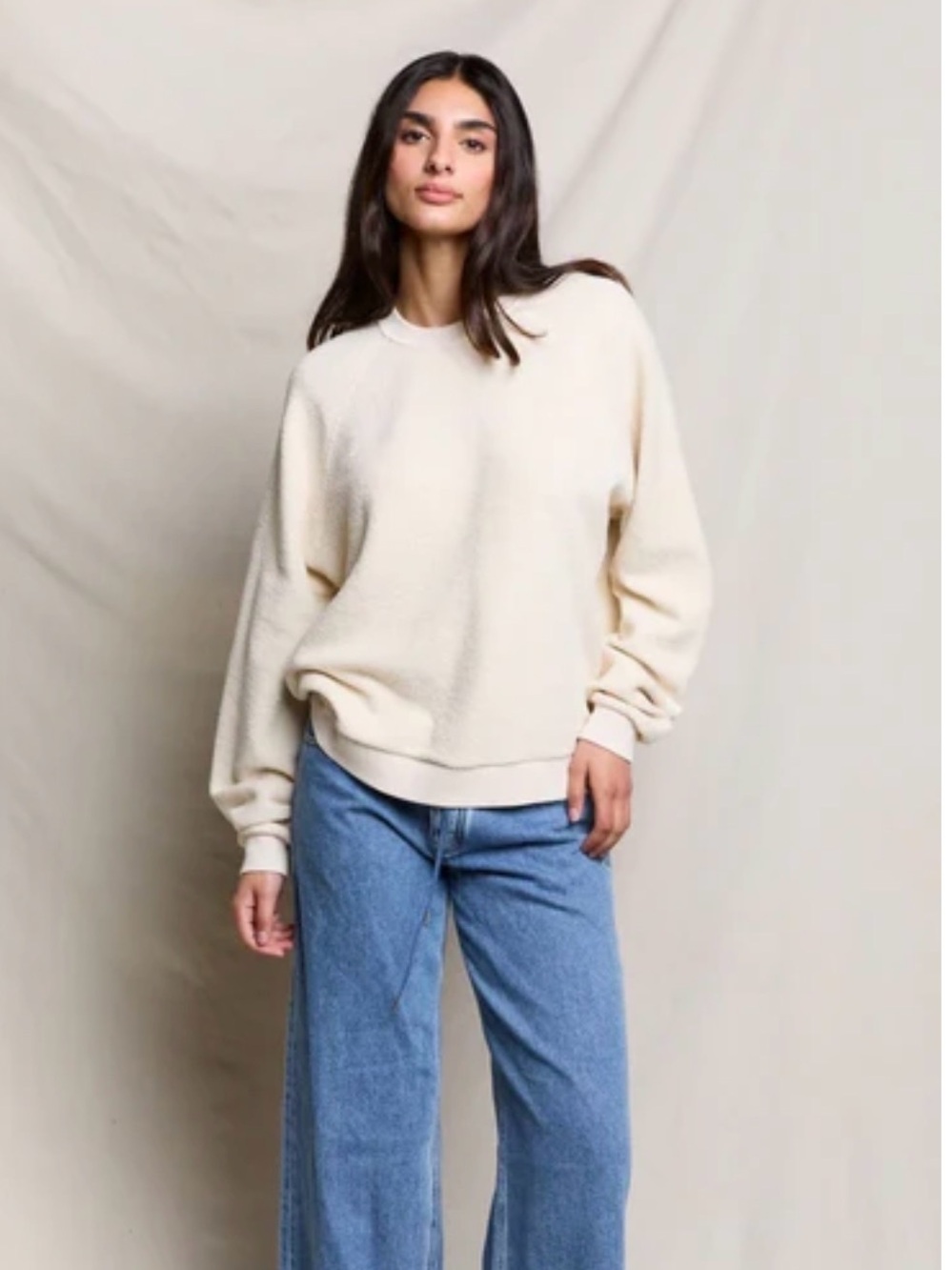 perfectwhitetee ziggy oversized
reverse fleece oversized crew neck sweatshirt M